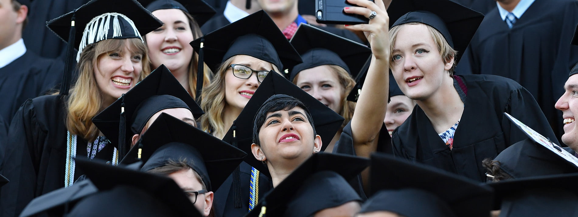 Graduates celebrate with selfie