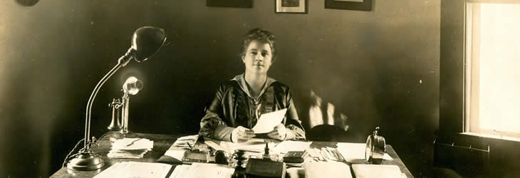 Martha Berry at Desk