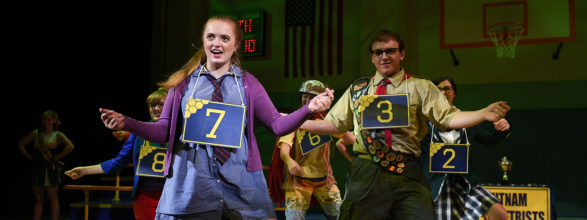The Berry College Theatre Company production of Putnam Country Spelling Bee.