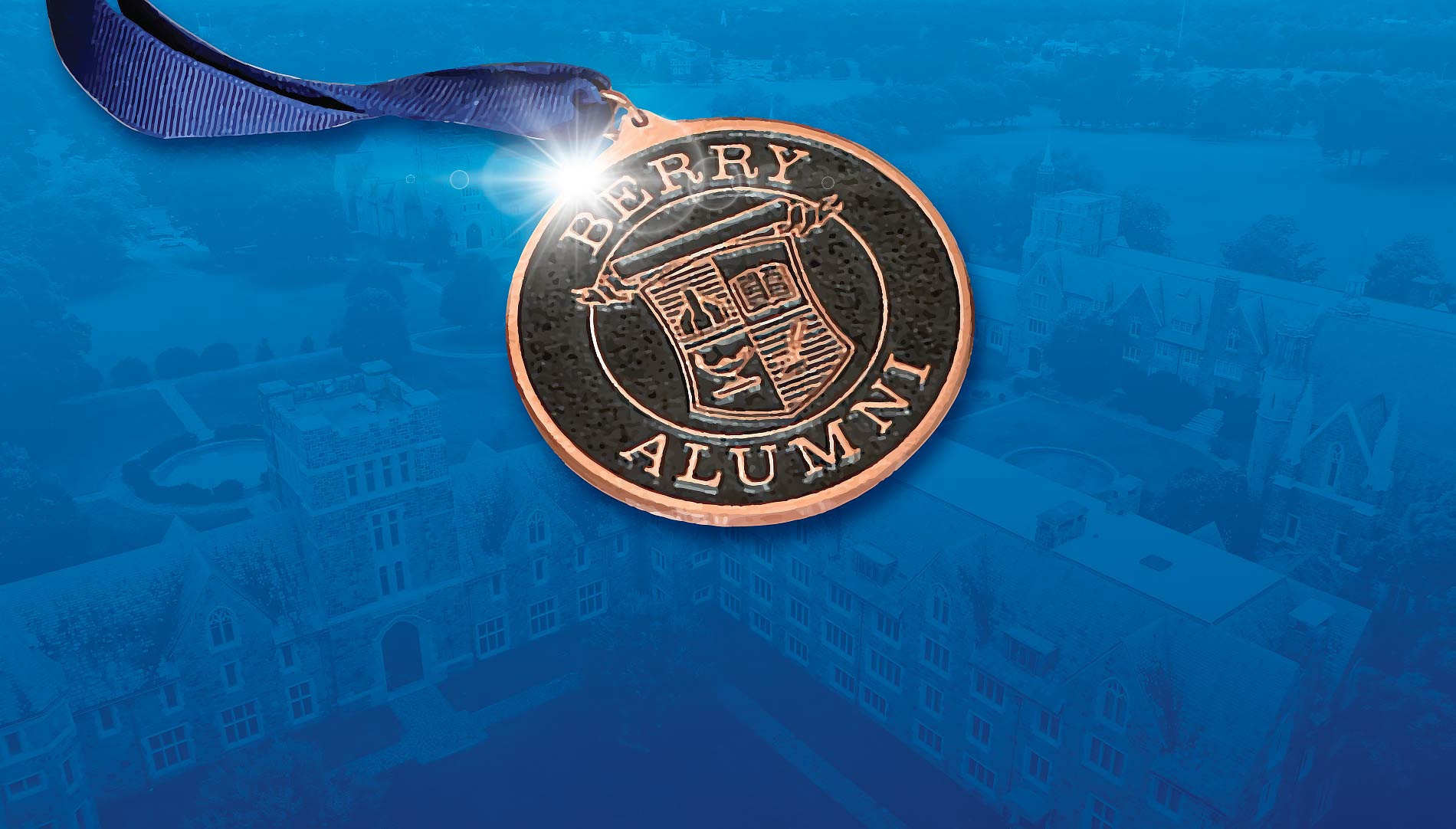 Berry Alumni award medal