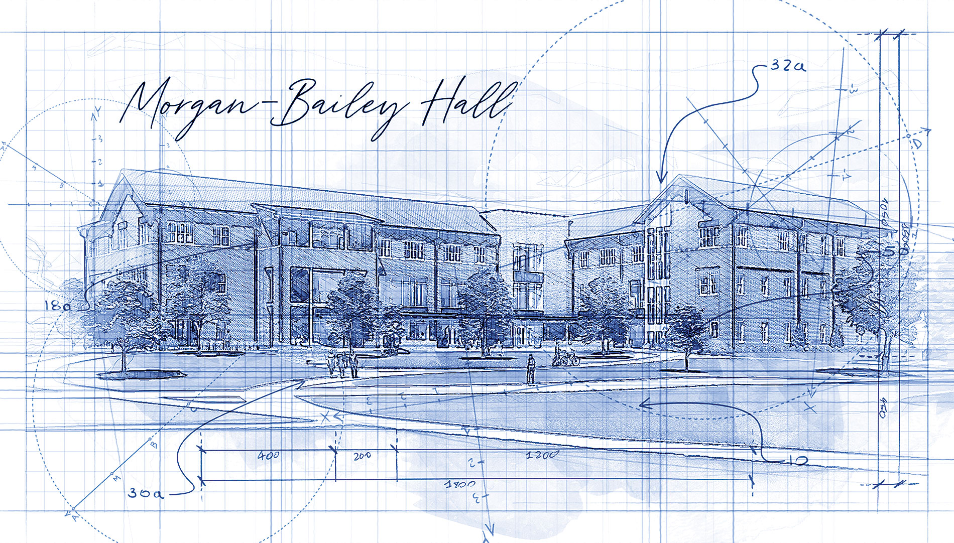 Morgan Bailey Hall blueprint image