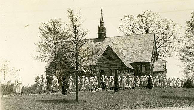 Barnwell chapel retro photo