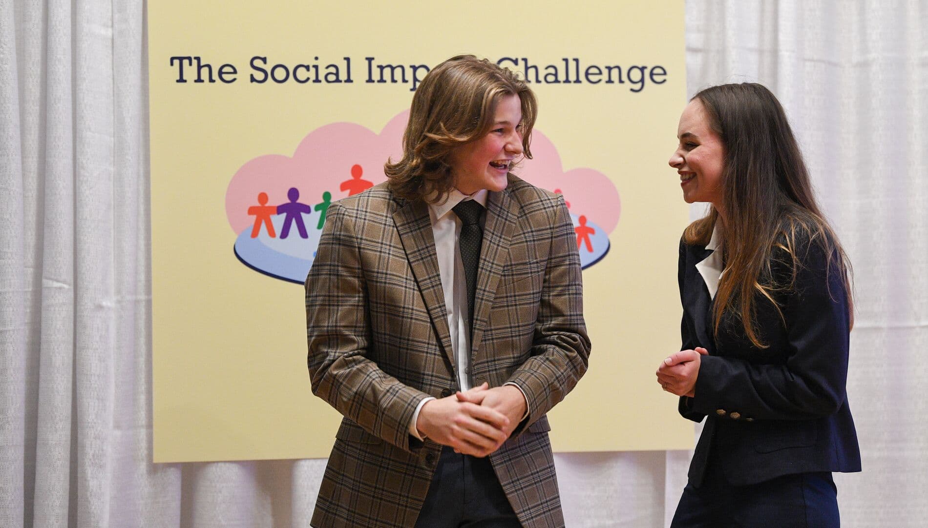 Lucy Hicks and Dalton Brantley at Social Impact Challenge