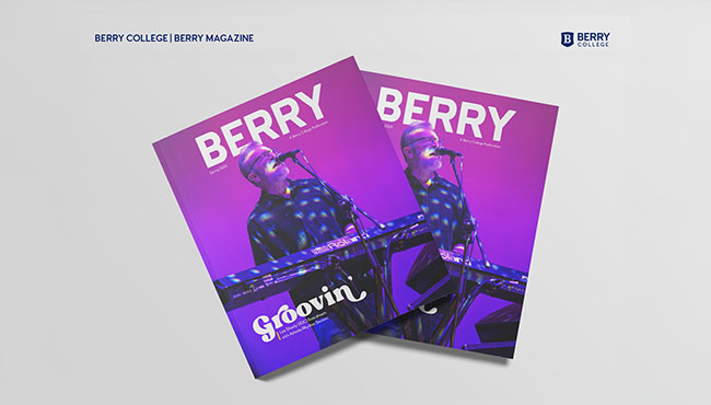 Display photo of the Berry Magazine cover