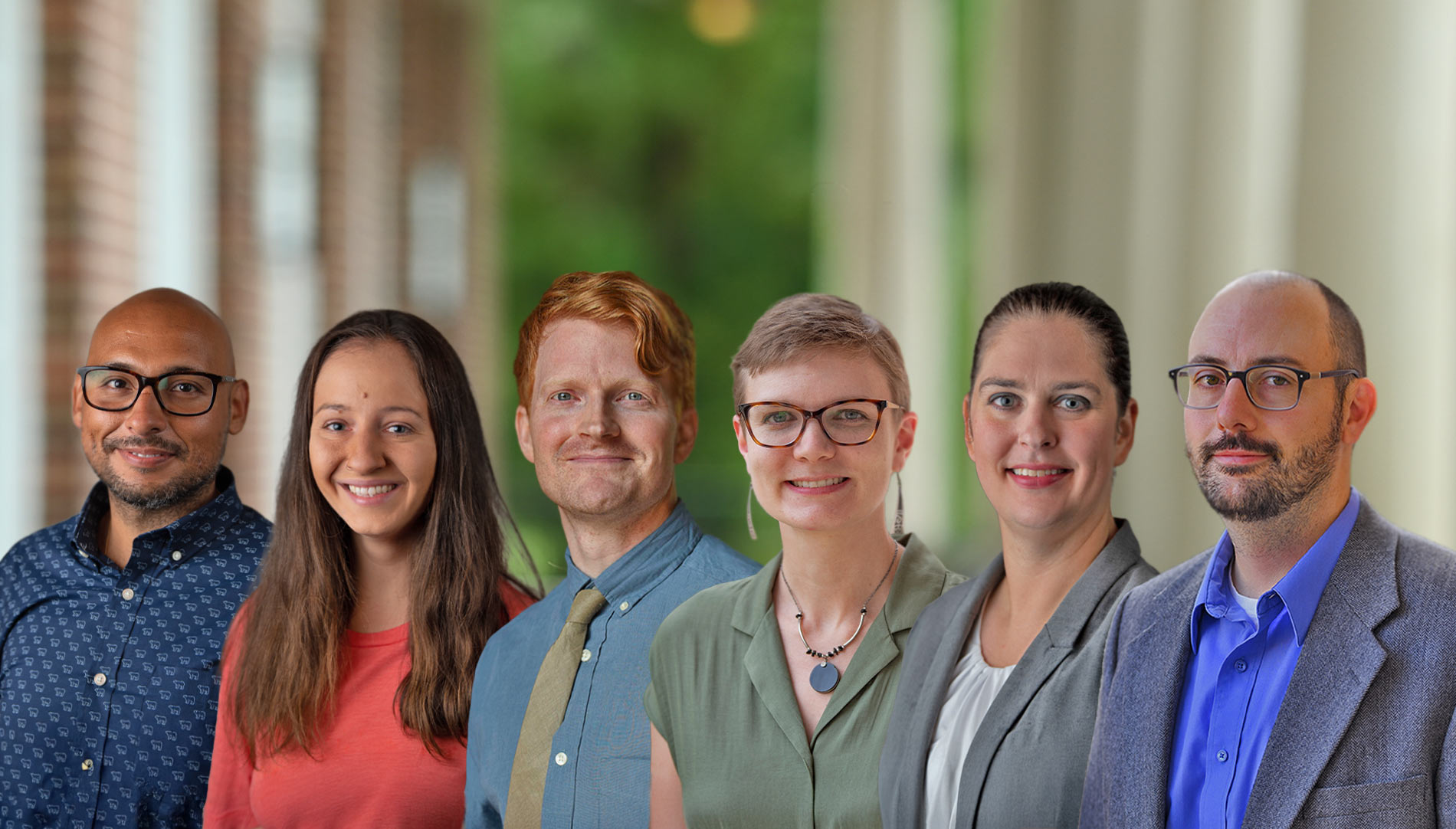 Dr. Miguel Ampuero, Dr. Caitlin Conn, Dr. Zachary Lindsey, Dr. Kelsey Rice, Dr. Ashleigh Woods and Dr. Zachary Taylor
