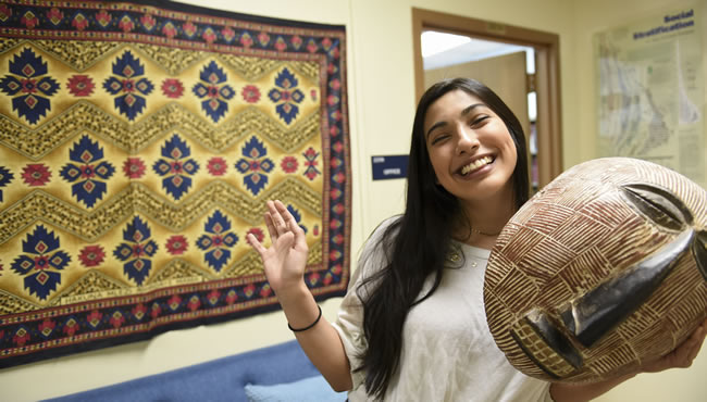 Alex Sanchez and sculpture