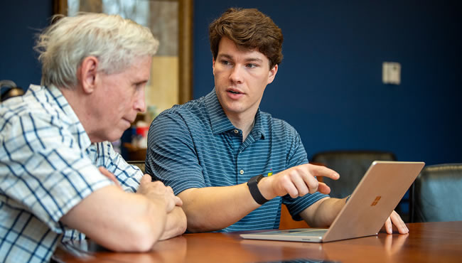 Holland Stallings with mentor