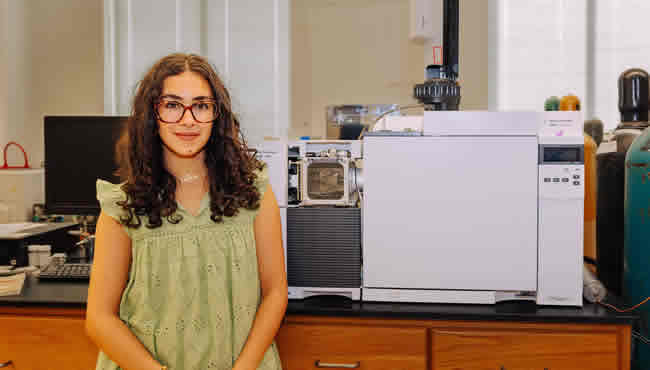 Sally Berbery in a lab