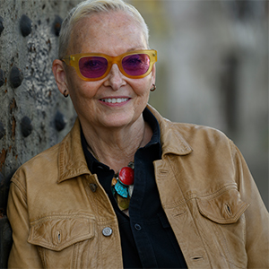 Jan Beatty grinning.